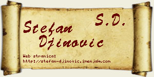 Stefan Đinović vizit kartica